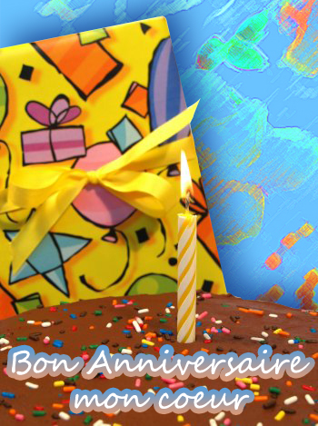 carte Bon anniversaire mon coeur