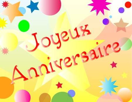 carte Joyeux anniversaire