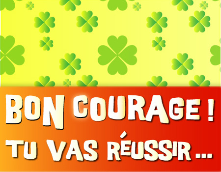 carte Bon courage !