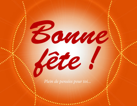 carte Bonne fête