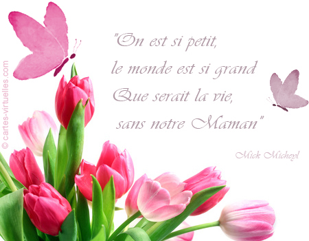 carte Joyeuse fête maman