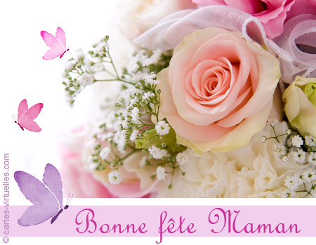 carte Bonne fête chère maman