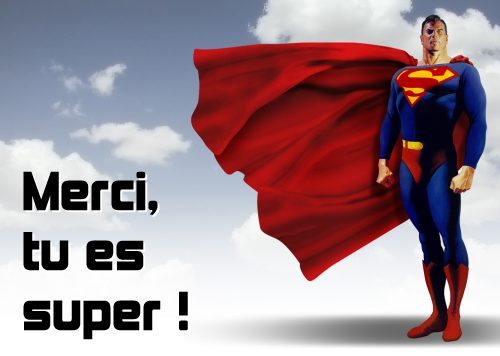 carte Merci, tu es super !