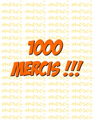 carte 1000 mercis !