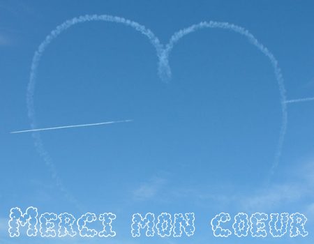 carte Merci mon coeur