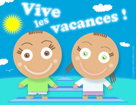 carte Vive les vacances !