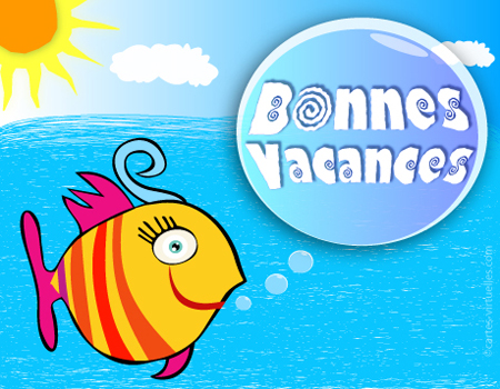 carte Bonnes vacances