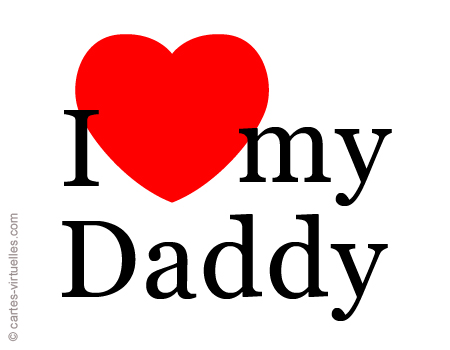 carte I love my Daddy