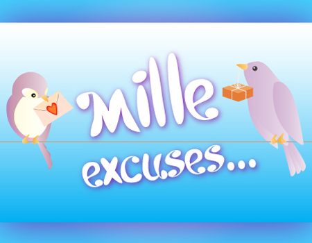 carte Mille excuses